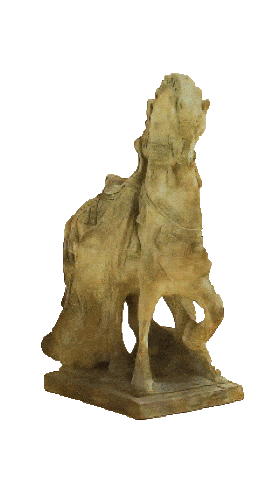 Chinese War Horse Cast Stone Outdoor Asian Collection Asian Collection Tuscan 