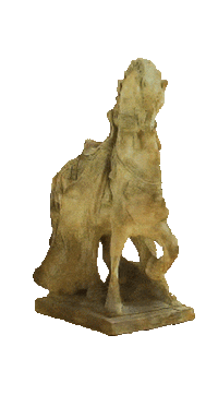 Thumbnail for Chinese War Horse Cast Stone Outdoor Asian Collection Asian Collection Tuscan 