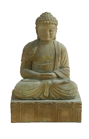 Buddha on Lotus Base Cast Stone Outdoor Asian Collection Asian Collection Tuscan 