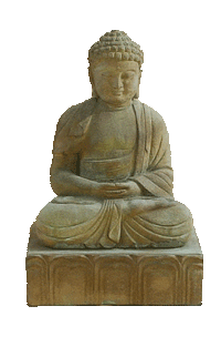 Thumbnail for Buddha on Lotus Base Cast Stone Outdoor Asian Collection Asian Collection Tuscan 