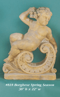 Thumbnail for Borghese Spring Season Cast Stone Outdoor Asian Collection Statues Tuscan 