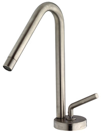 Thumbnail for Latoscana Morellino Single Lever Handle Faucet In Rotating Spout Brushed Nickel touch on bathroom sink faucets Latoscana 