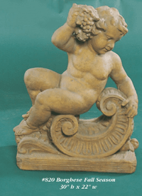 Thumbnail for Borghese Fall Season Cast Stone Outdoor Asian Collection Statues Tuscan 