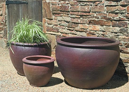 Campania International Terra cotta Tron Cao Pot Urn/Planter Campania International 