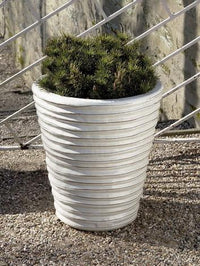 Thumbnail for Campania International Glazed Terra cotta Round Ruffle Planter Urn/Planter Campania International 