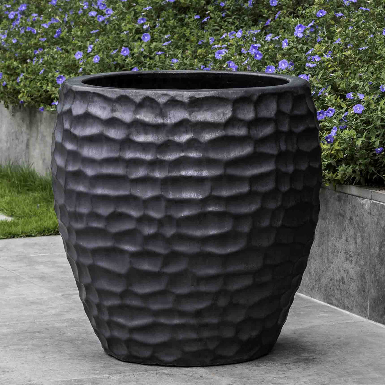Campania International Glazed Pottery Kowloon Planter - (S/2) Urn/Planter Campania International Graphite 