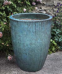 Thumbnail for Campania International Glazed Terra cotta Bamboo Planter Urn/Planter Campania International 