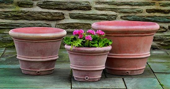 Campania International Terra cotta Classic Rolled Rim Urn/Planter Campania International 
