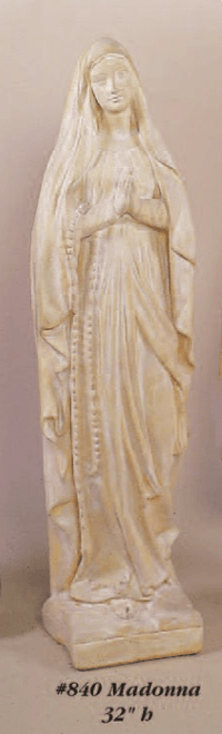 Thumbnail for Madonna Cast Stone Outdoor Asian Collection Statues Tuscan 