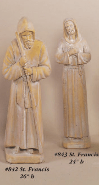 St. Francis Cast Stone Outdoor Asian Collection Statues Tuscan 