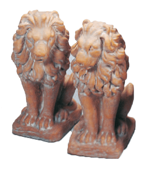 Entrance Lion Cast Stone Outdoor Asian Collection Statues Tuscan 