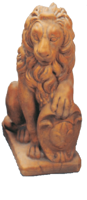 Firence Lion Cast Stone Outdoor Asian Collection Tuscan Basins Right Natural (N) 