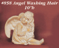 Thumbnail for Angel Washing Hair Cast Stone Outdoor Asian Collection Statues Tuscan 
