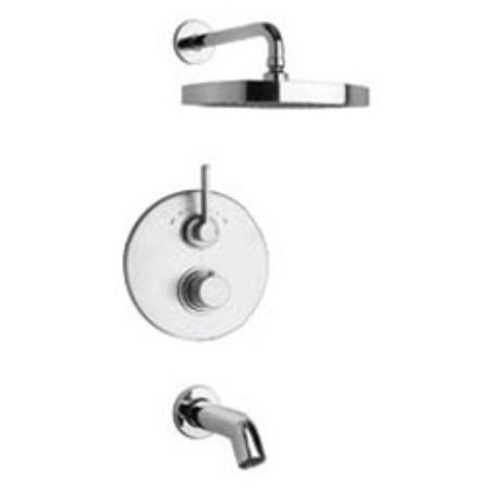 Latoscana Elix Thermostatic Valve With 2 Way Diverter In A Chrome finish bathtub and showerhead faucet systems Latoscana 