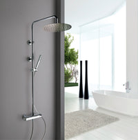 Thumbnail for Latoscana Novello 86CR689 Adjustable shower column Chrome bathtub and showerhead faucet systems Latoscana 