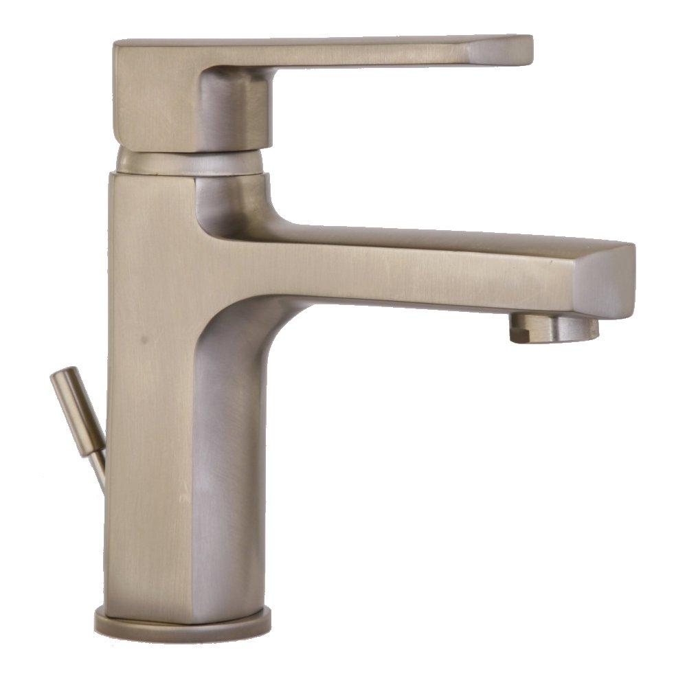 Latoscana Novello Single Lever Handle Lavatory Faucet In Brushed Nickel touch on bathroom sink faucets Latoscana 