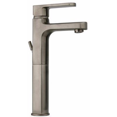 Latoscana Novello Tall Waterfall Single Lever Handle In Brushed Nickel touch on bathroom sink faucets Latoscana 