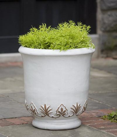 Campania International Glazed Terra cotta Gulf Planter Urn/Planter Campania International 