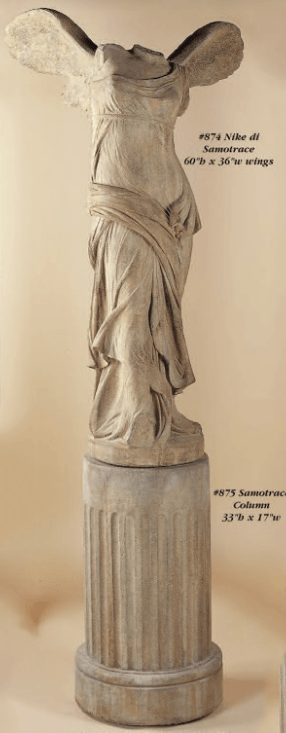 Nike Di Samo Trace Cast Stone Outdoor Asian Collection Statues Tuscan 