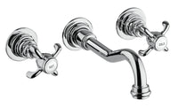 Thumbnail for Latoscana Ornellaia Wall Mount With Cross Handles In A Chrome Finish touch on bathroom sink faucets Latoscana 