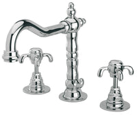 Thumbnail for Latoscana Ornellaia Widespread Lavatory with Cross Handles In A Chrome finish touch on bathroom sink faucets Latoscana 