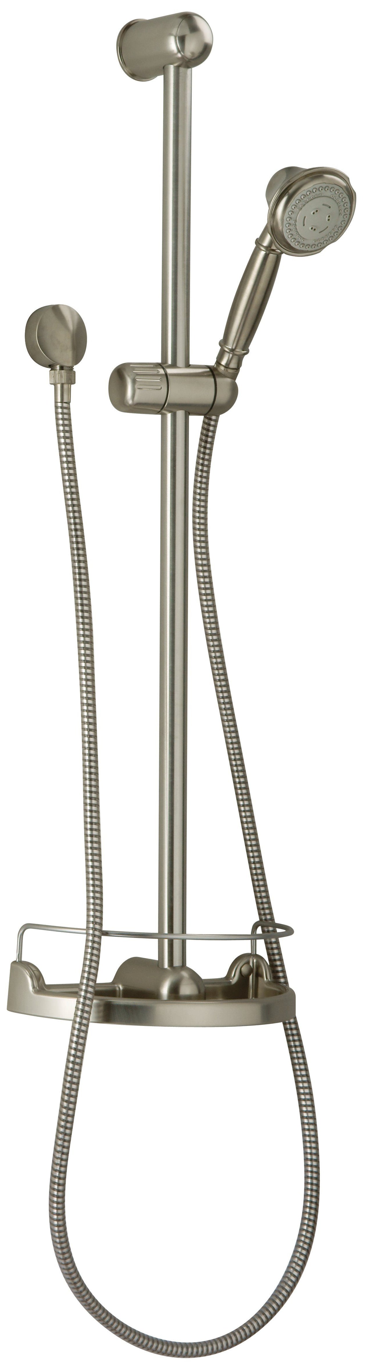 Latoscana Ornellaia 30" Slide Bar Kit In A Brushed Nickel finish shower arms and slide bars Latoscana 