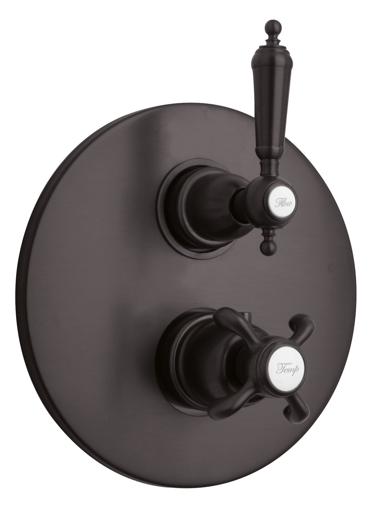 Latoscana Ornellaia Thermostatic Vavle With 2 Way Diverter Volume Control In A Tuscan Bronze finish bathtub and showerhead faucet systems Latoscana 