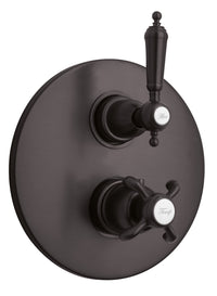 Thumbnail for Latoscana Ornellaia Thermostatic Vavle With 2 Way Diverter Volume Control In A Tuscan Bronze finish bathtub and showerhead faucet systems Latoscana 