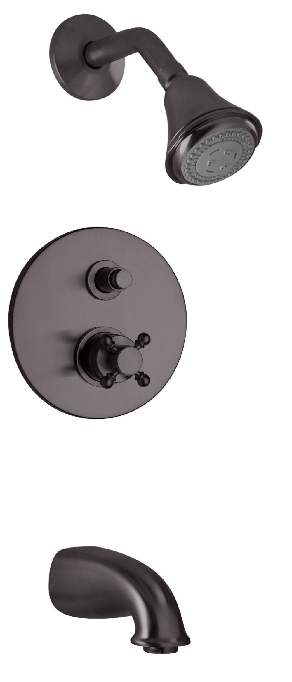 Latoscana Ornellaia Pressure Balance Valve Tub In A Tuscan Bronze finish bathtub and showerhead faucet systems Latoscana 