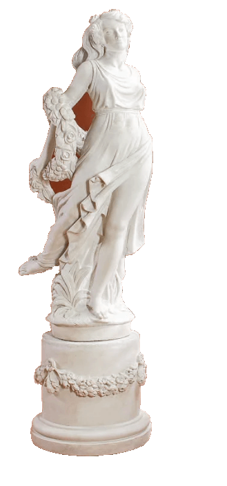 Dancer of the Roses Cast Stone Outdoor Asian Collection Statues Tuscan 