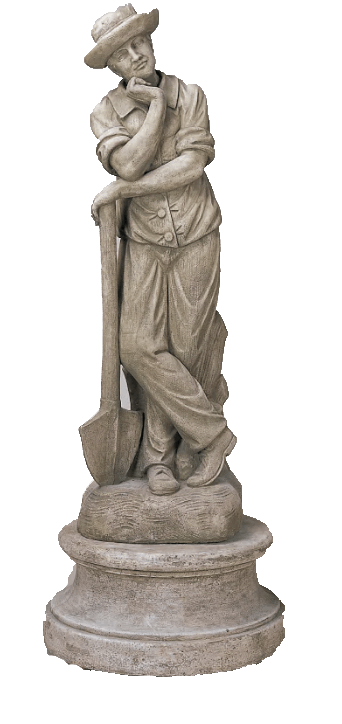 Contadino Statue Cast Stone Outdoor Asian Collection Statues Tuscan 