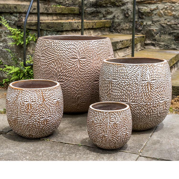 homesense plant pots sale Sand Dollar Planter Set of 4 Campania International Café Au Lait