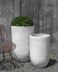 Thumbnail for Campania International Glazed Pottery Cole Planter - (S/2) Urn/Planter Campania International White 