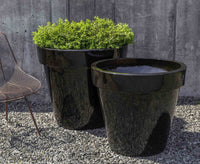 Thumbnail for Campania International Glazed Pottery Midtown Planter - (S/2) Urn/Planter Campania International Cola 