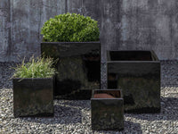 Thumbnail for Campania International Glazed Pottery Hancock Planter - (S/4) Urn/Planter Campania International Cola 