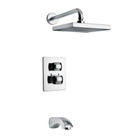 Thumbnail for Latoscana Lady thermostatic valve with 2 way diverter in Chrome bathtub and showerhead faucet systems Latoscana 