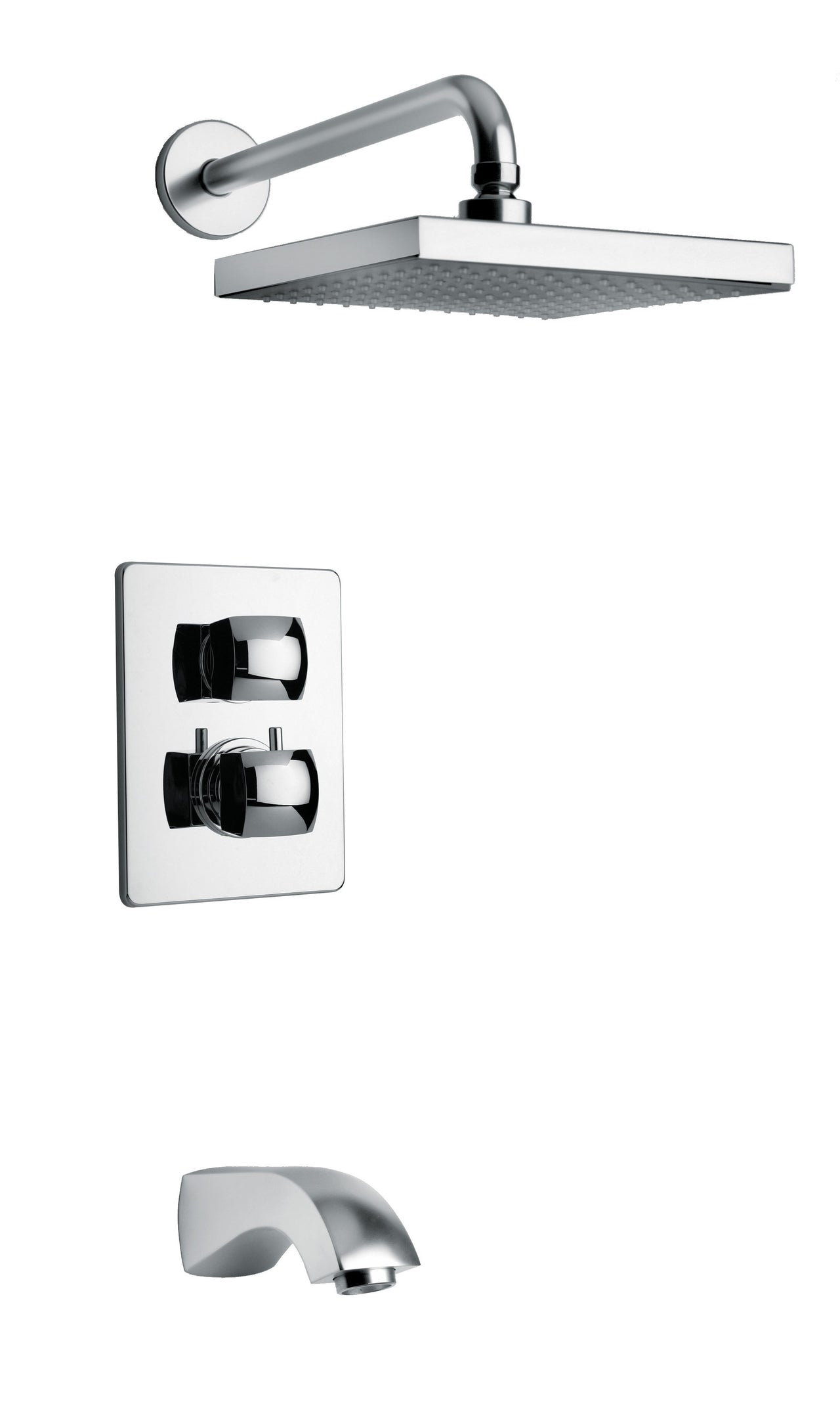 Latoscana 89CR691 Lady thermostatic valve with 2 way diverter volume control in Chrome bathtub and showerhead faucet systems lastoscana 