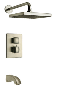 Thumbnail for Latoscana Lady Thermostatic Valve With 2 Way Diverter Brushed Nickel bathtub and showerhead faucet systems Latoscana 