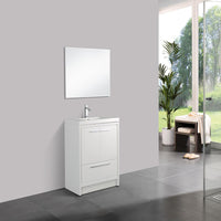 Thumbnail for Eviva Grace 36 in. White Bathroom Vanity with White Integrated Acrylic Countertop Vanity Eviva White 