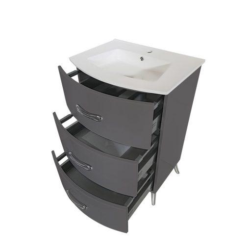 Eviva Bari 24″ Freestanding Bathroom Vanity with Integrated White Porcelain Sink Vanity Eviva 