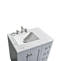 Thumbnail for Eviva Acclaim 28″ Transitional Bathroom Vanity w/ White Carrara Top Vanity Eviva 