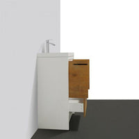Thumbnail for Eviva Grace 30 in. White Bathroom Vanity with White Integrated Acrylic Countertop Vanity Eviva 