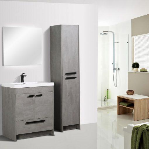 Eviva Lugano 30″ Modern Bathroom Vanity w/ White Integrated Top Vanity Eviva 