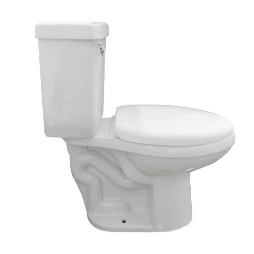 Eviva Tornado® Elongated Cotton White One Piece Toilet with Soft Closing Seat Cover, High efficiency, Water Sense & CUPC certified with the united states plumbing standards Toilets Eviva 