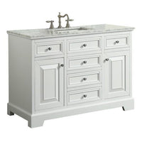 Thumbnail for Eviva Monroe 42″ Transitional Bathroom Vanity w/ White Carrara Top Vanity Eviva 
