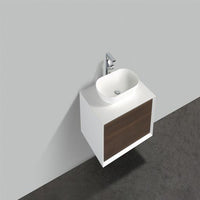 Thumbnail for Eviva Santa Monica 30″ Wall Mount Bathroom Vanity w/ Solid Surface Sink Vanity Eviva 