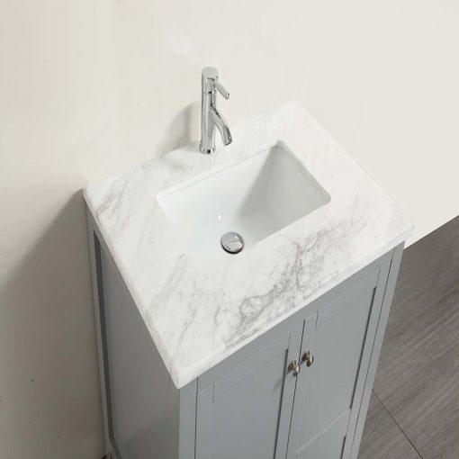 Eviva Lime 30″ Bathroom Vanity with White Marble Carrera Top Bathroom Vanity Eviva 
