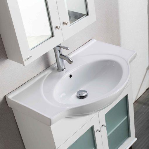 Eviva Tux® 30″ Transitional Bathroom Vanity with Integrated Porcelain Sink Vanity Eviva 