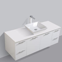 Thumbnail for Eviva Luxury 60 Inch Single Sink Bathroom Vanity with Top Bathroom Vanity Eviva 