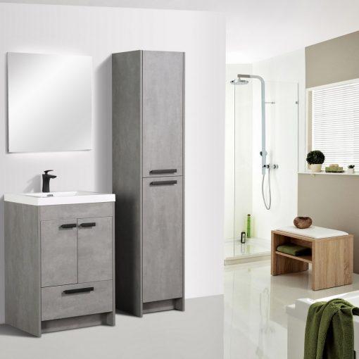 Eviva Lugano 24″ Modern Bathroom Vanity w/ White Integrated Top Vanity Eviva 